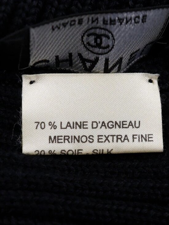 CHANEL COCO Mark Other hats Sports line black wool/silk/cashmere unisex main image 4